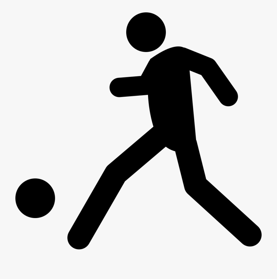Throwing A Ball,playing Sports,silhouette,clip Art - Football Player Icon Vector, Transparent Clipart