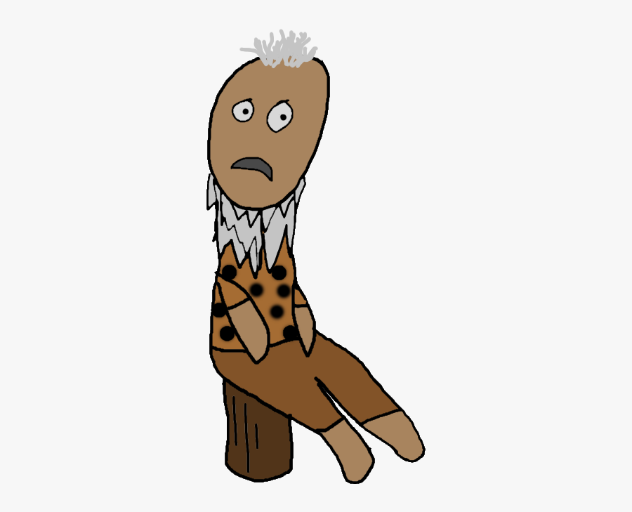 Old Man In Stone Age The Game - Cartoon, Transparent Clipart