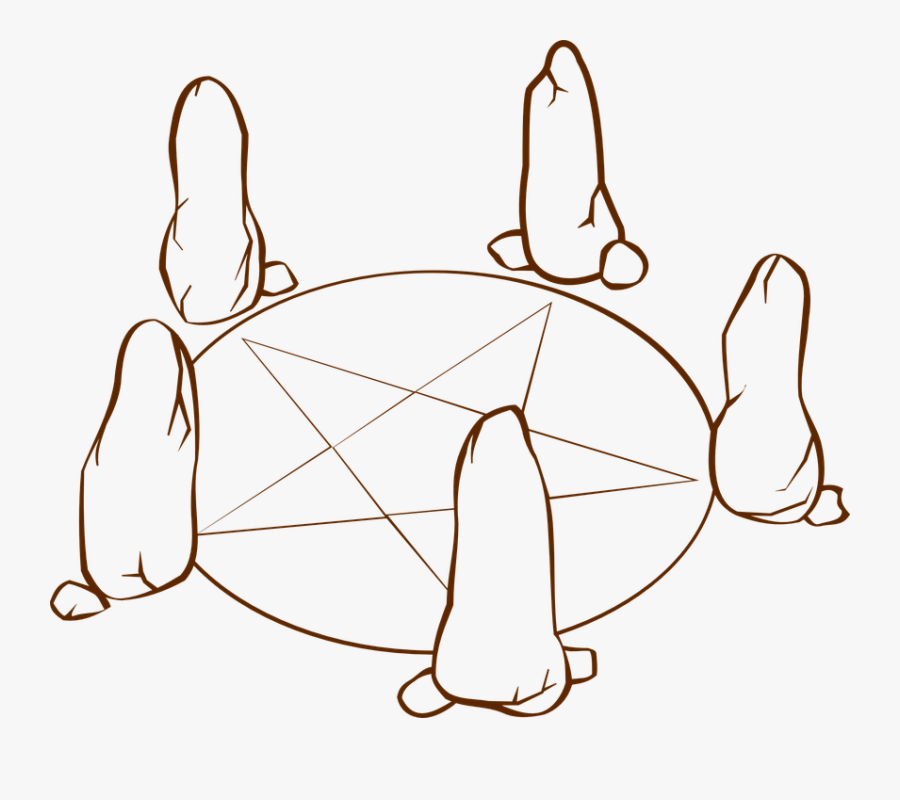 Mystical, Pentagram, Stonehenge, Belief, Religion - Magic Symbols, Transparent Clipart