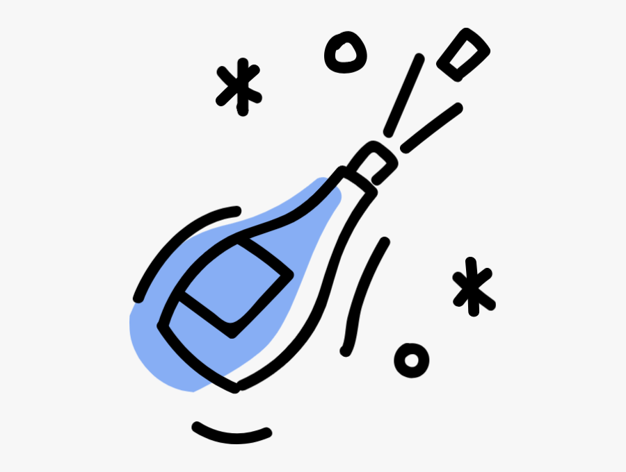 Free Online Champagne Wine Liquor Alcohol Vector For, Transparent Clipart