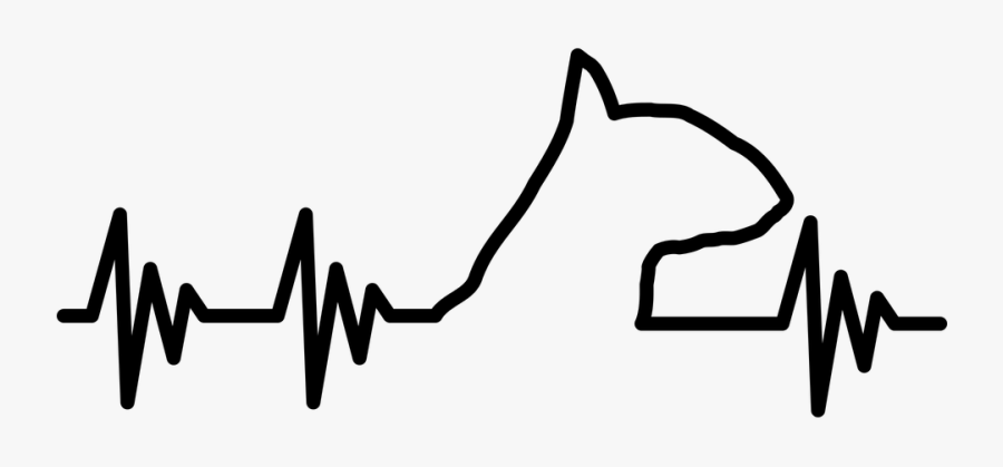 Bull Terrier, Svg, Heartbeat, Dog, Dog"s - Silueta Cabeza Bull Terrier, Transparent Clipart