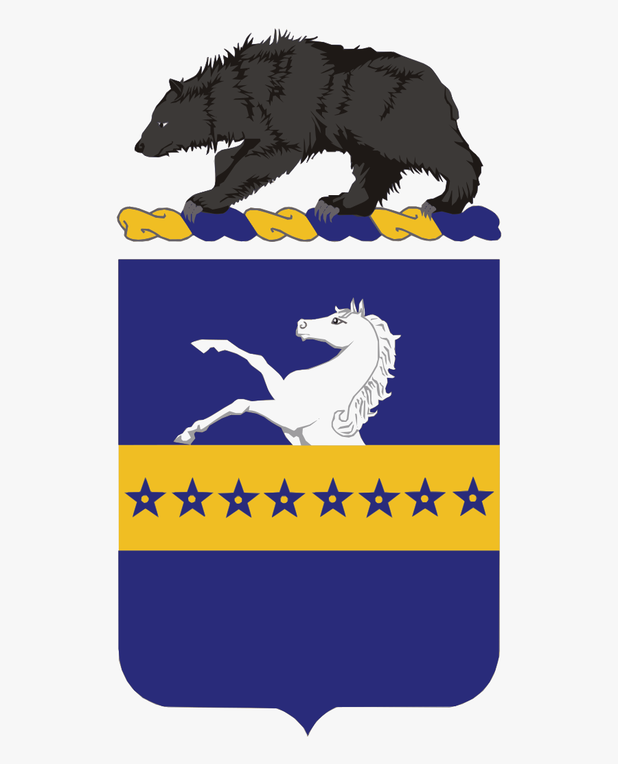8th Cavalry Regiment Coat Of Arms - 1 8 Cav Coat Of Arms, Transparent Clipart