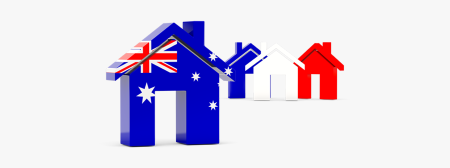 Three Houses With Flag - Indian Flag House Logo, Transparent Clipart