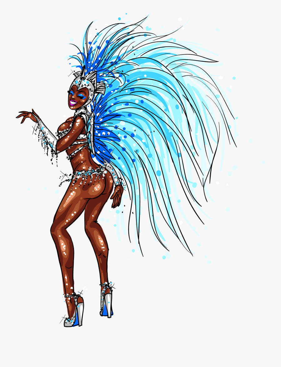 Brazilian Carnival Carnival In Rio De Janeiro Illustration - Clipart Brazilian Carnival Dancer, Transparent Clipart