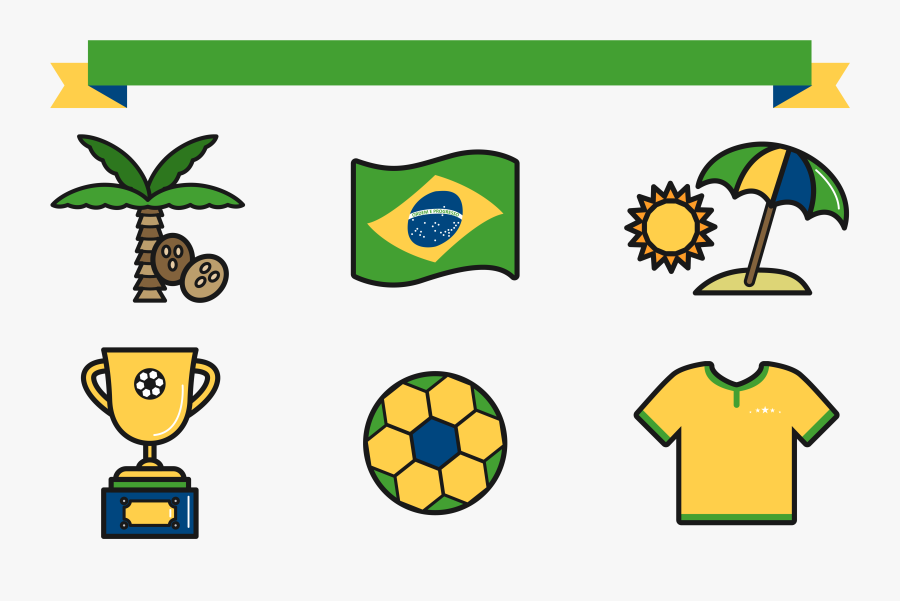 Rio Clipart Olympic Flag - Adornos De Brasil, Transparent Clipart