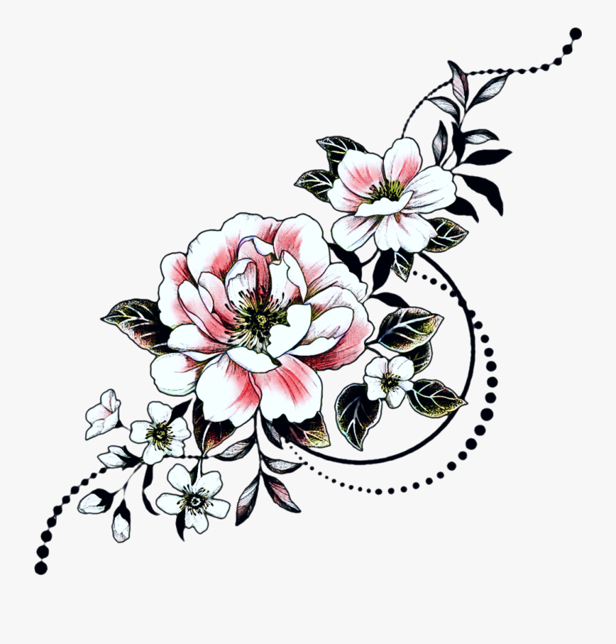 #flowers #flower #blossoms #blumen #blüten #florals - Flowers Tattoo, Transparent Clipart