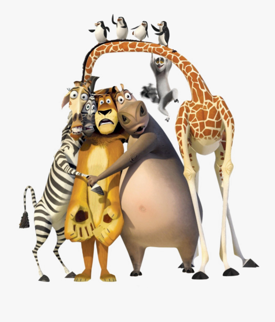 #madagascar #alex #marty #gloria #melman - Madagascar Png, Transparent Clipart