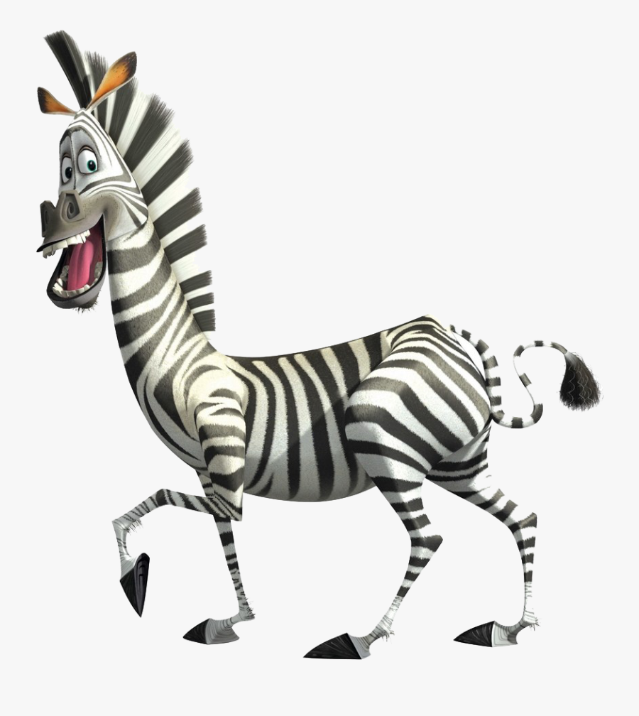 Zebra Madagascar, Transparent Clipart