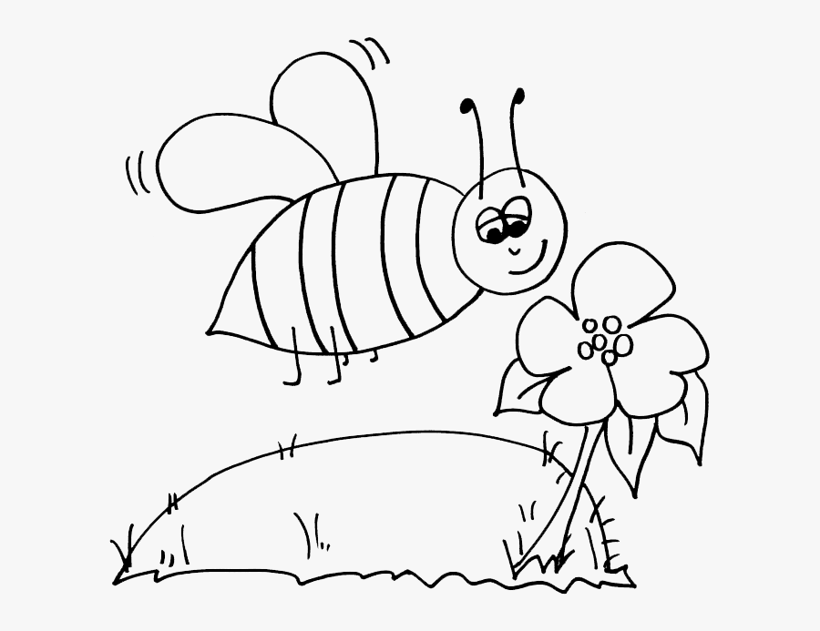 Download Bumblebee Coloring Page - B For Bumble Bee Colouring Pages , Free Transparent Clipart - ClipartKey