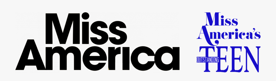 Miss America Logo Combined Tall New - Miss America, Transparent Clipart