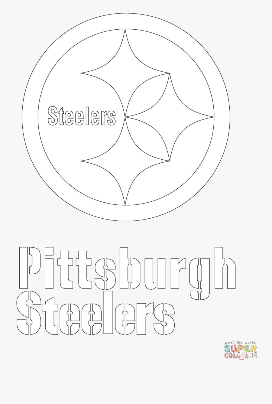 Steelers Stellers Clipart Line Free On Transparent - Circle, Transparent Clipart