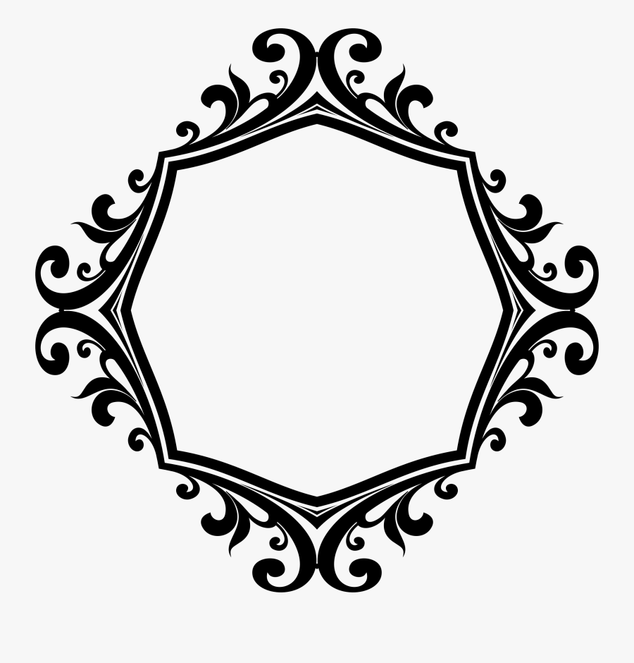 Flourishes Svg Ornamental - Border Design Transparent Background, Transparent Clipart