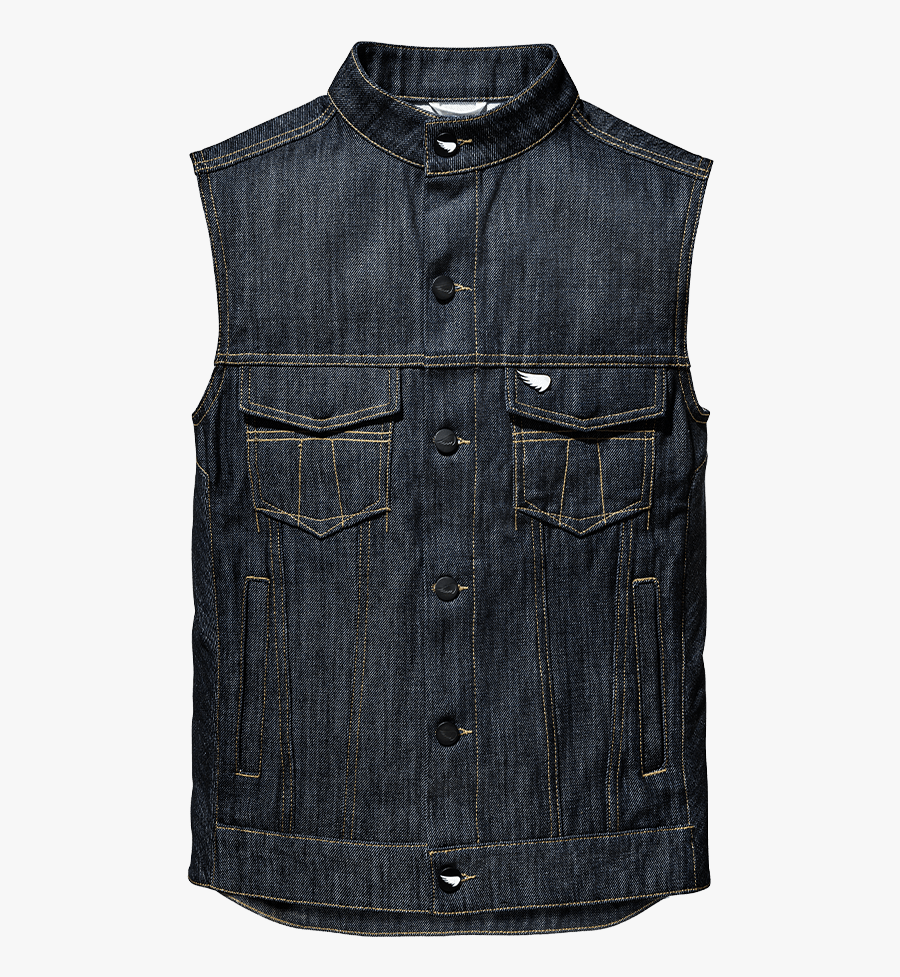Saint Unbreakable Denim Vest, Transparent Clipart