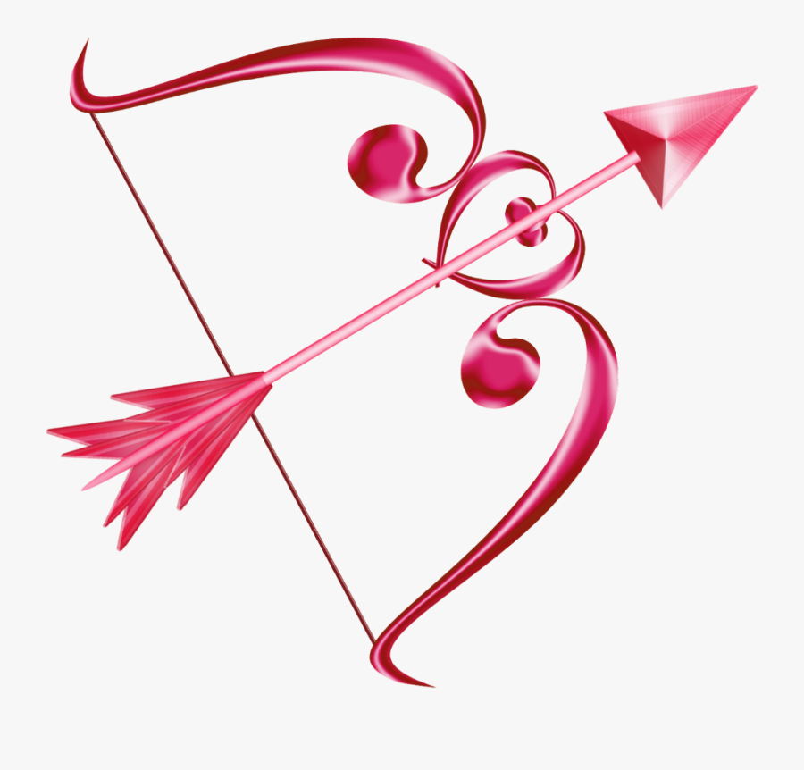 #cupid #bow #arrow #ninagarman #freetoedit - Pink Bow And Arrow Png, Transparent Clipart