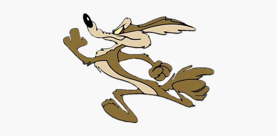 Coyote Running Fast - Wile E Coyote And The Road Runner, Transparent Clipart