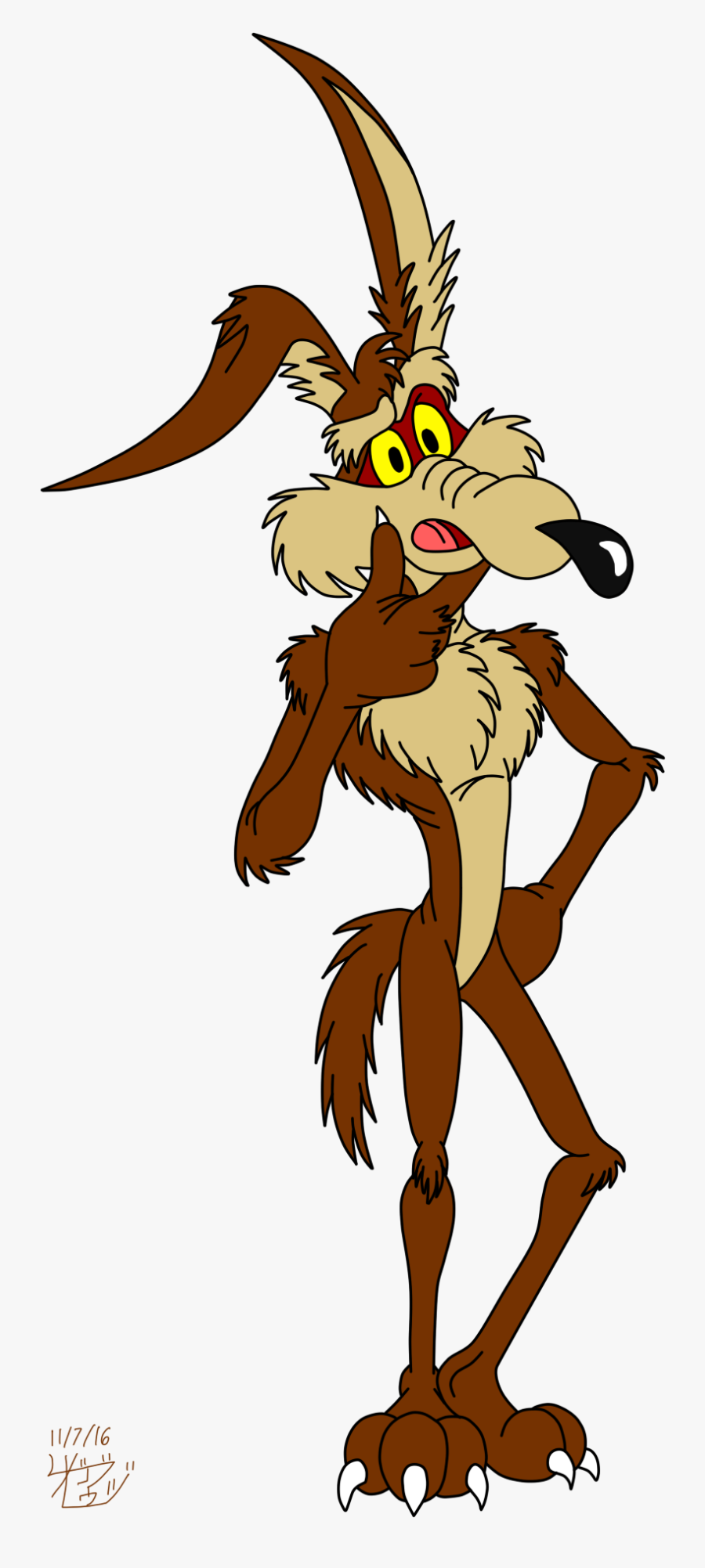 Wile E Coyote Art « Older - Cartoon, Transparent Clipart