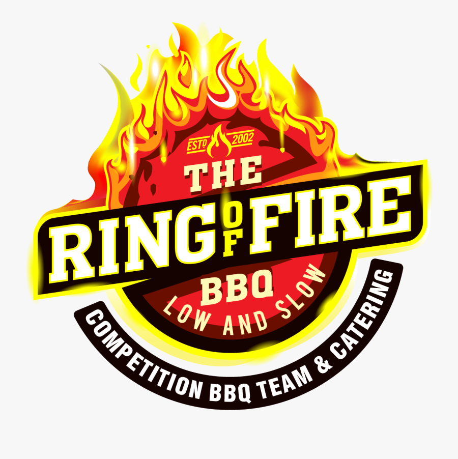 The Ring Of Fire Bbq - Emblem, Transparent Clipart