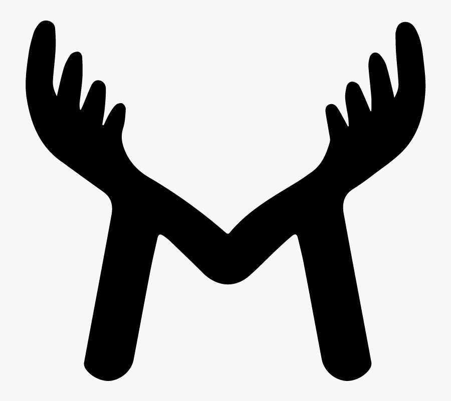 Moose Logo - Hand, Transparent Clipart
