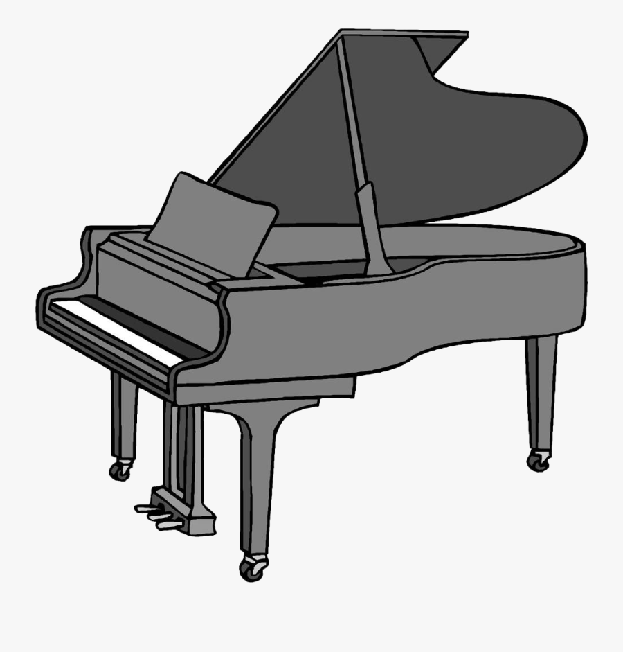 Cartoon Drawing Clip Art - Cartoon Piano Png, Transparent Clipart