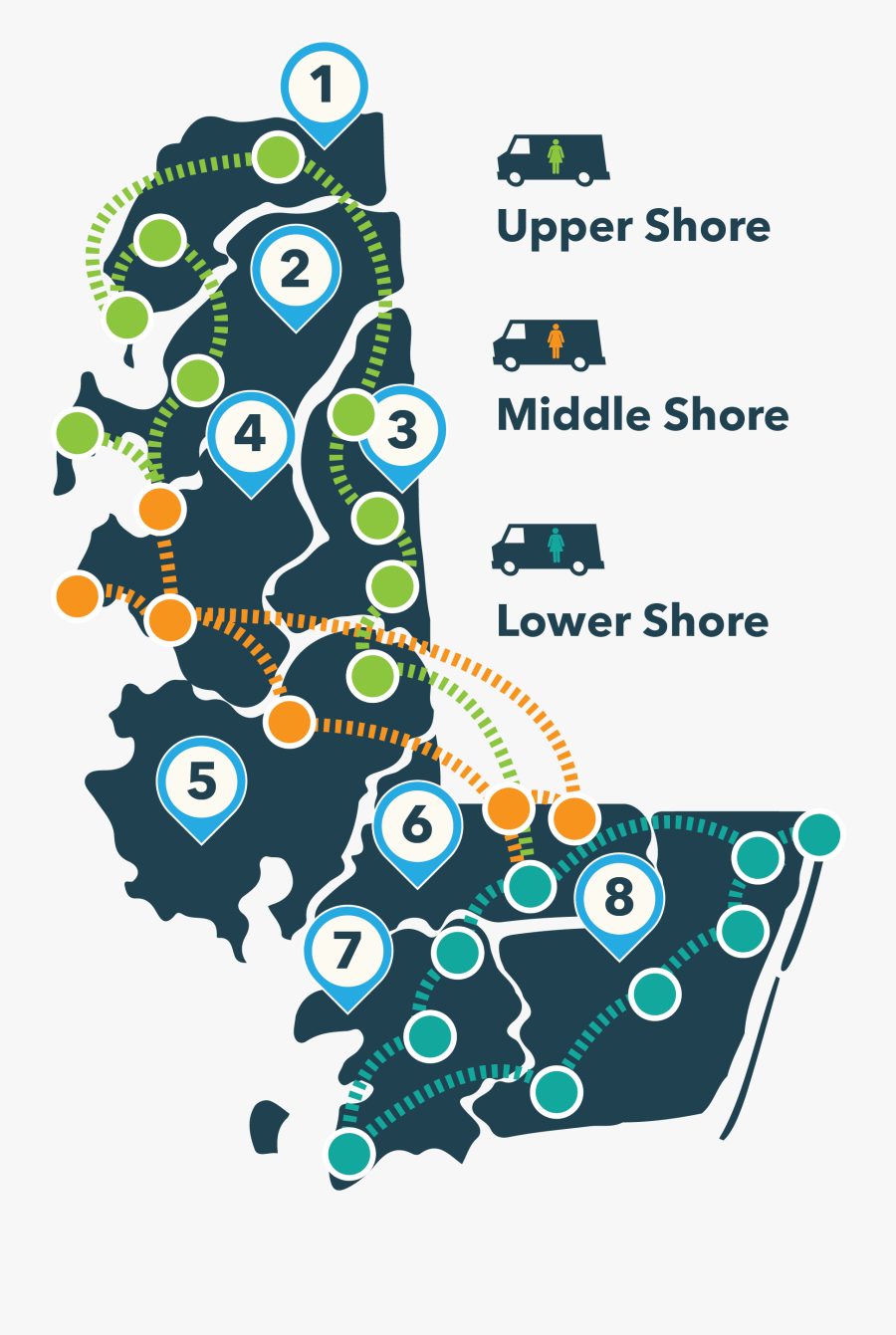 Delivery Routes, Transparent Clipart