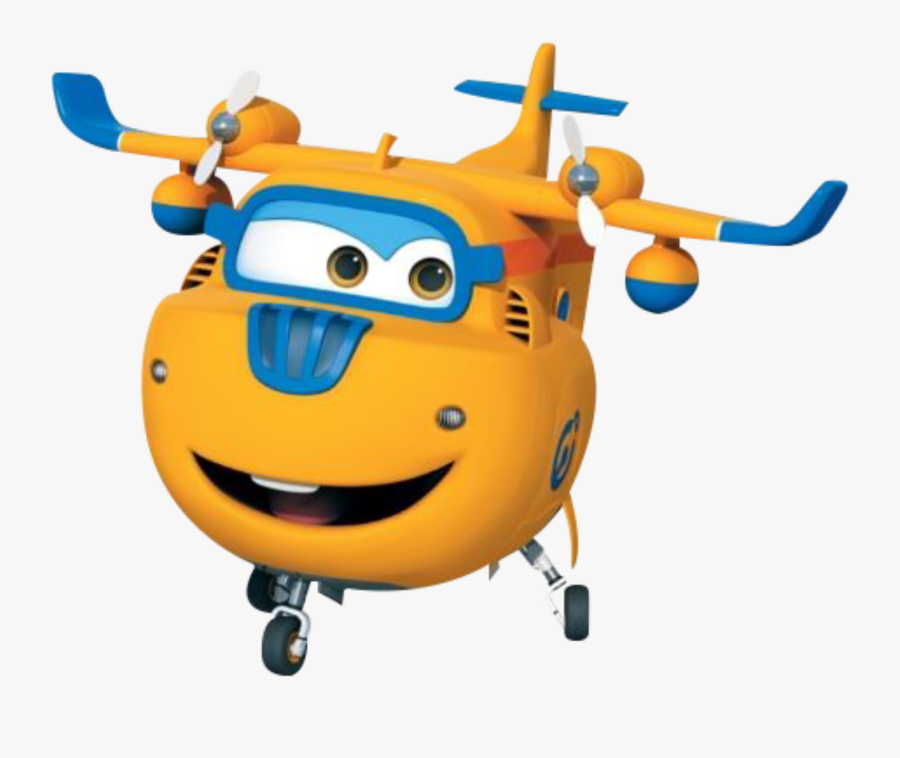 South Korea Airplane Super Wings - Super Wings Characters Donnie, Transparent Clipart