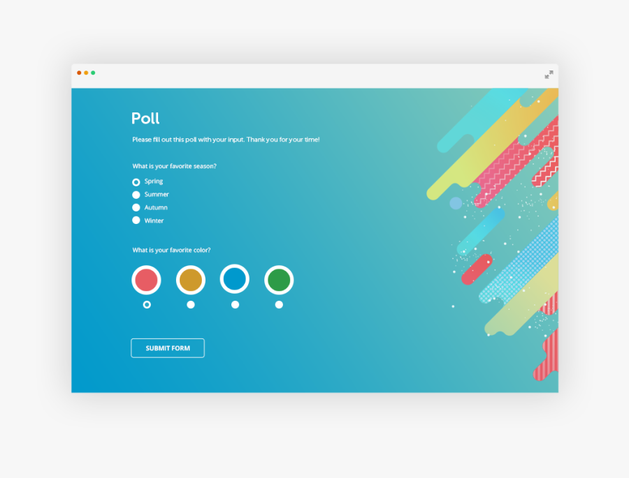 Politics Clipart Poll - Online Order Form Design, Transparent Clipart