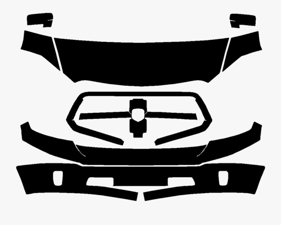 2018 Dodge Ram 1500 Limited Tungsten 3m Clear Bra Deluxe, Transparent Clipart