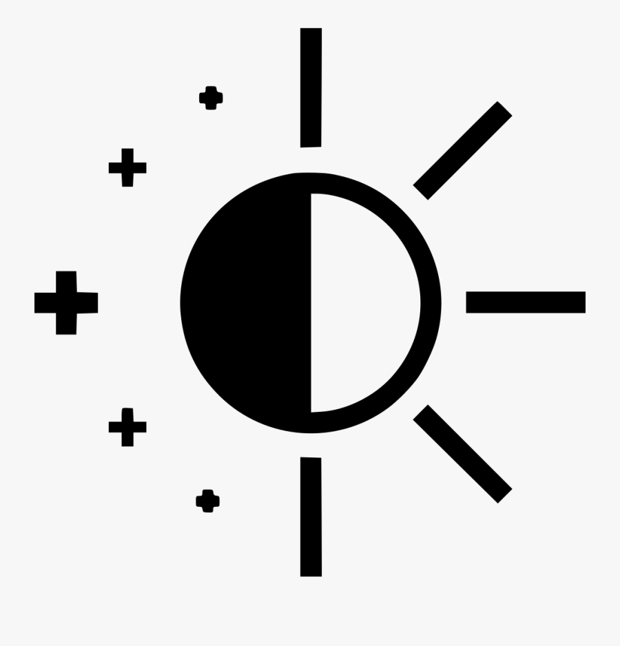 Night Day - Brightness Icon Png, Transparent Clipart