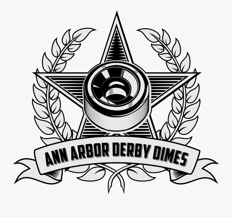 Ann Arbor Derby Dimes - Emblem, Transparent Clipart