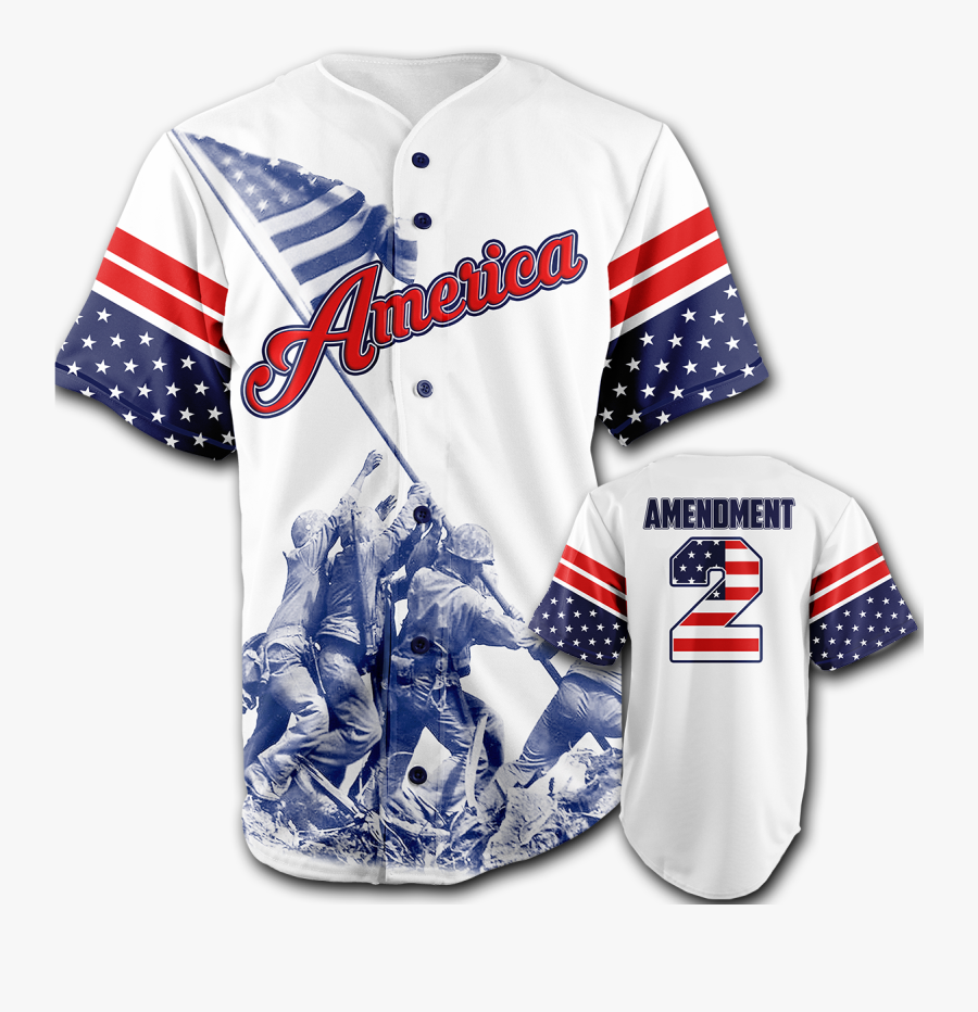 Transparent Baseball Jersey Png - 2nd Amendment Baseball Jersey, Transparent Clipart