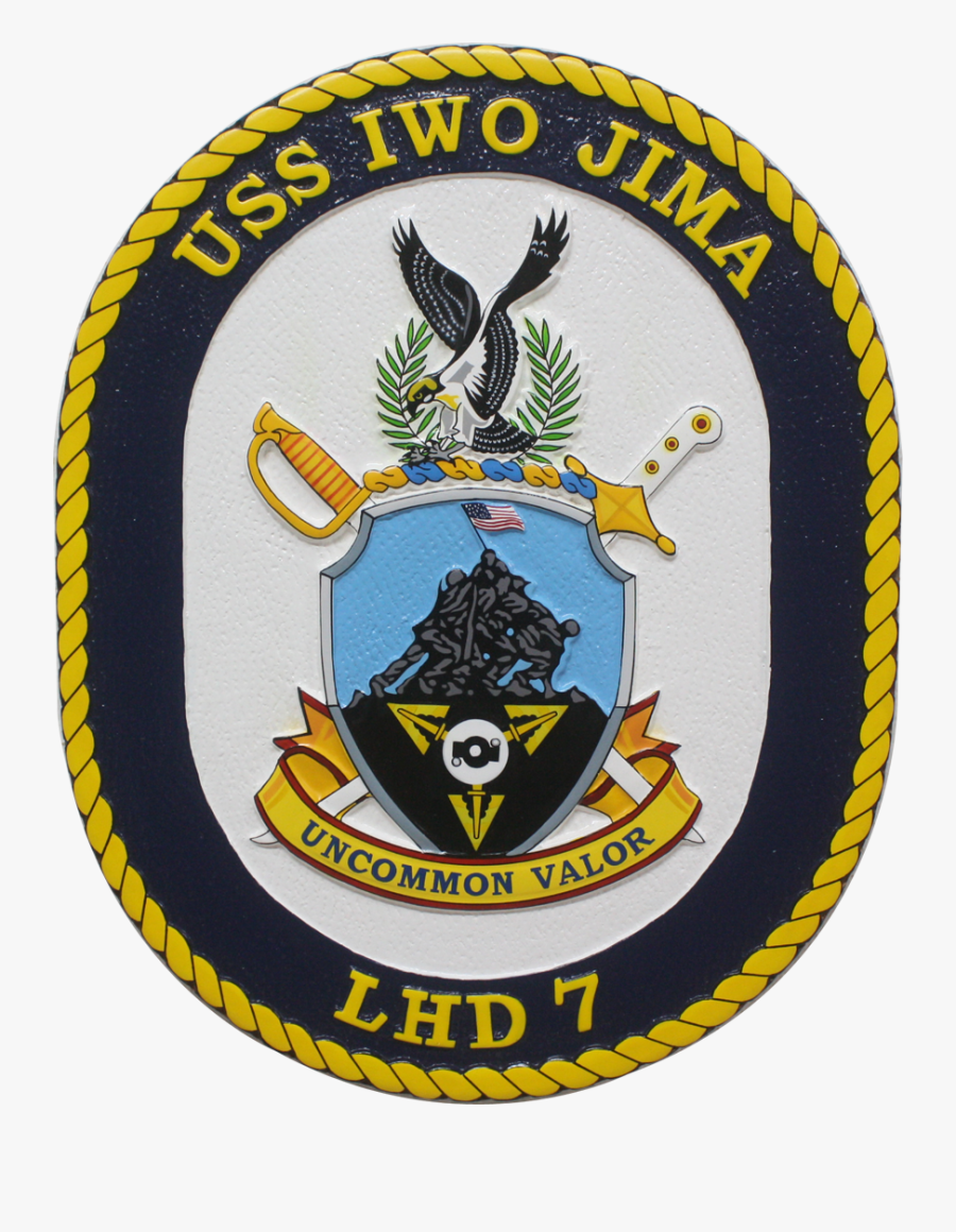 We Have Supplied Ship"s Crest Plaques To Many 100"s - Uss Iwo Jima (lhd-7), Transparent Clipart