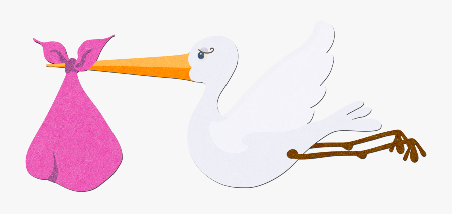 Transparent Stork Carrying Baby Clipart, Transparent Clipart