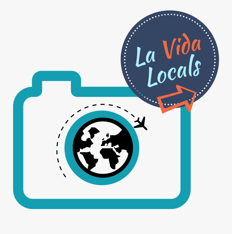 La Vida Locals - Traveling Black And White Icon, Transparent Clipart