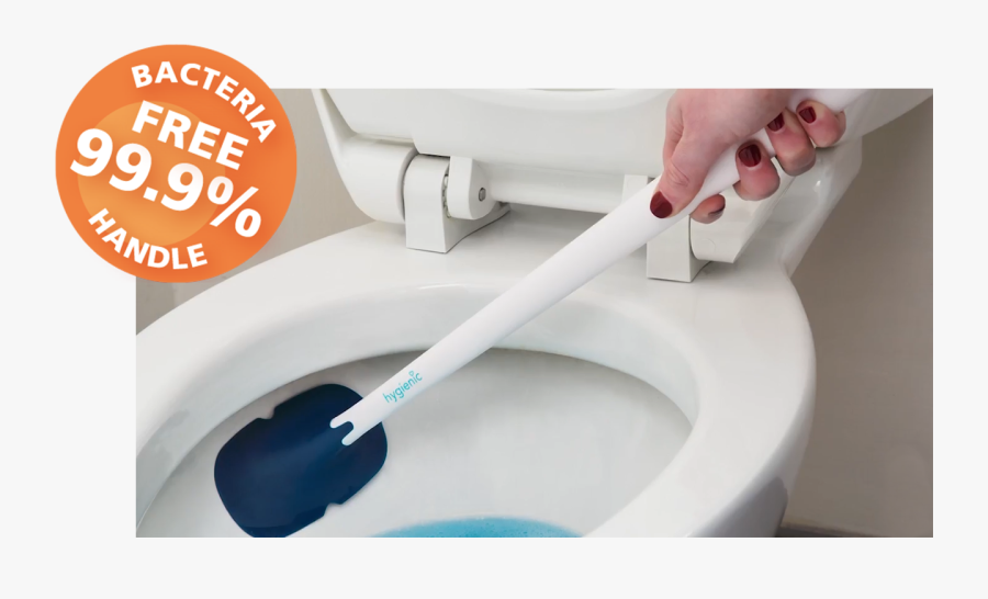Hygienic Silicone Toilet Brush, Transparent Clipart