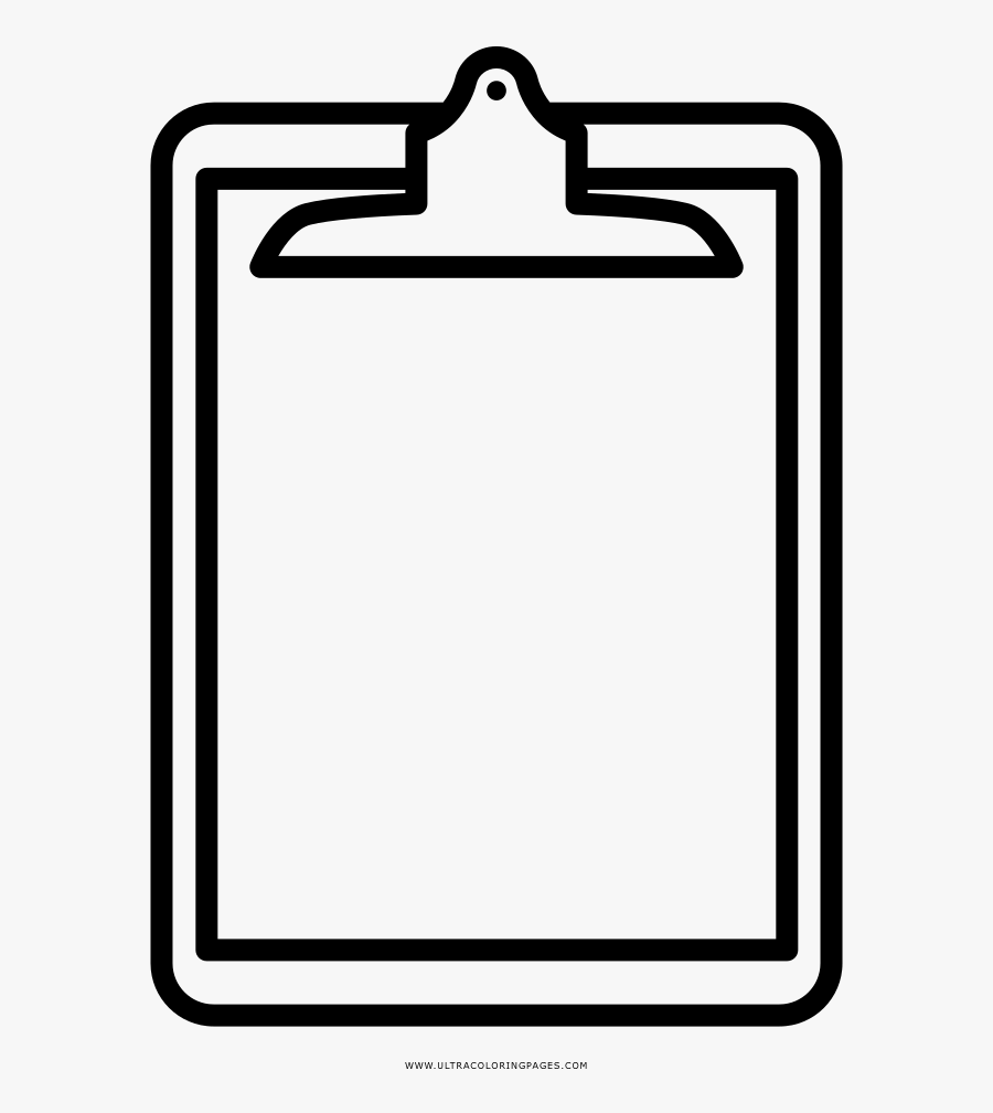 Transparent Balance Scale Clipart - Clipboard Coloring Page, Transparent Clipart