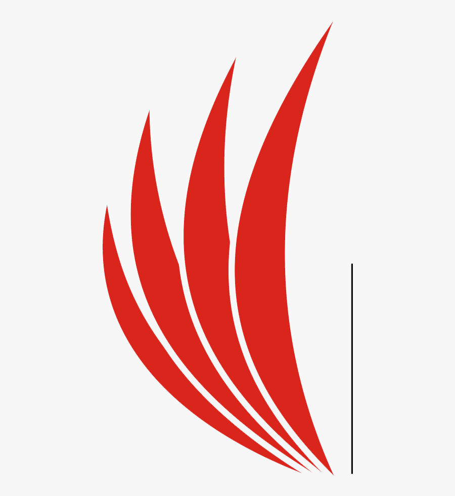Red Leaf Logo, Transparent Clipart