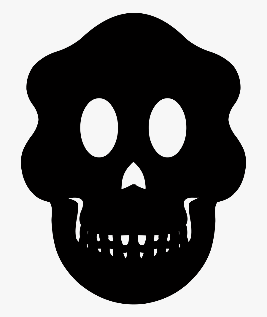 Skeleton Skull Halloween Free Photo - Skull, Transparent Clipart