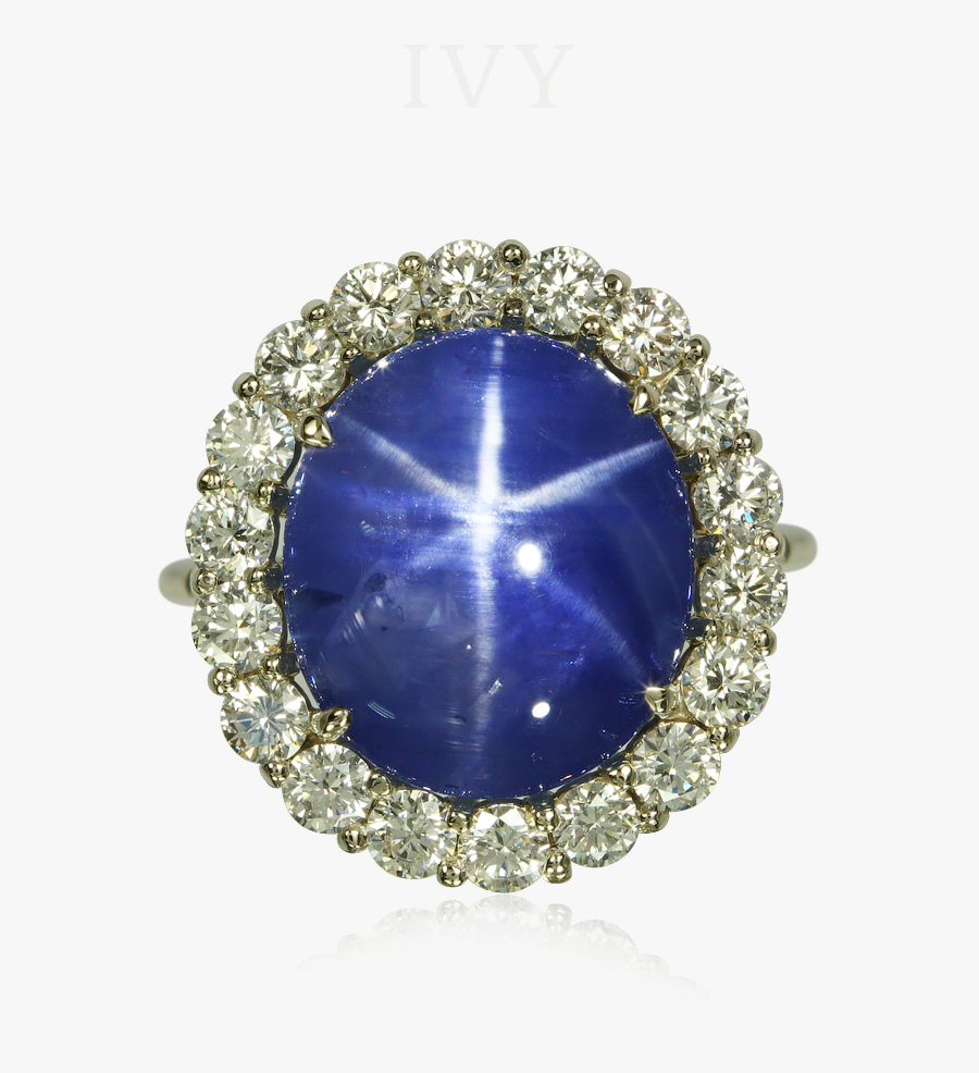 Star Blue And Diamond Ring Ivy New - Diamond, Transparent Clipart