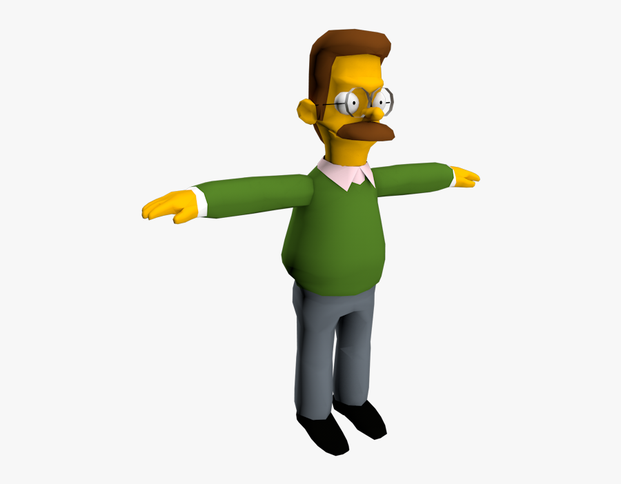Download Zip Archive - Simpsons Ned Flanders, Transparent Clipart