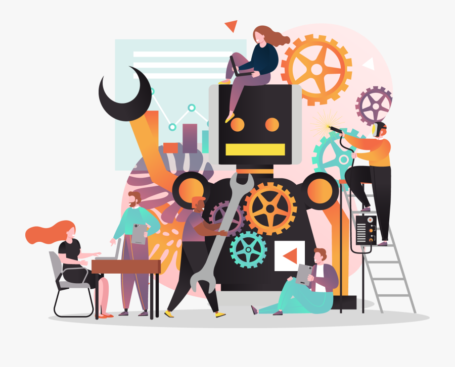 Template Web Robotic, Transparent Clipart