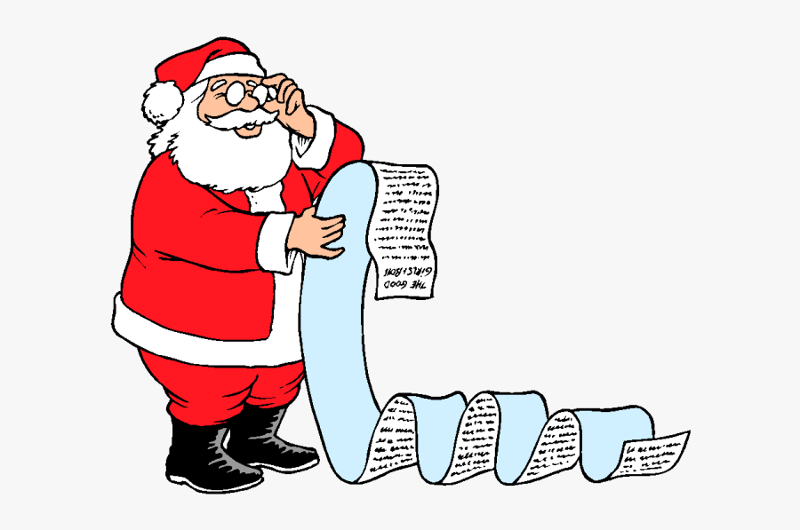 Kisspng Santa Claus Christmas Wish List Clip Art Father - Santa Claus Making A List, Transparent Clipart