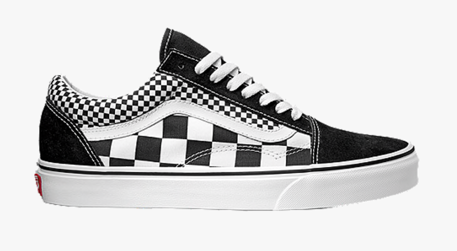 yellow checkered old skool vans