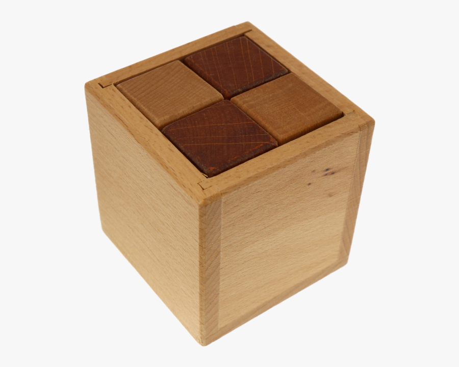 Cube Clipart Wooden Block - Square Wooden Block Puzzle, Transparent Clipart