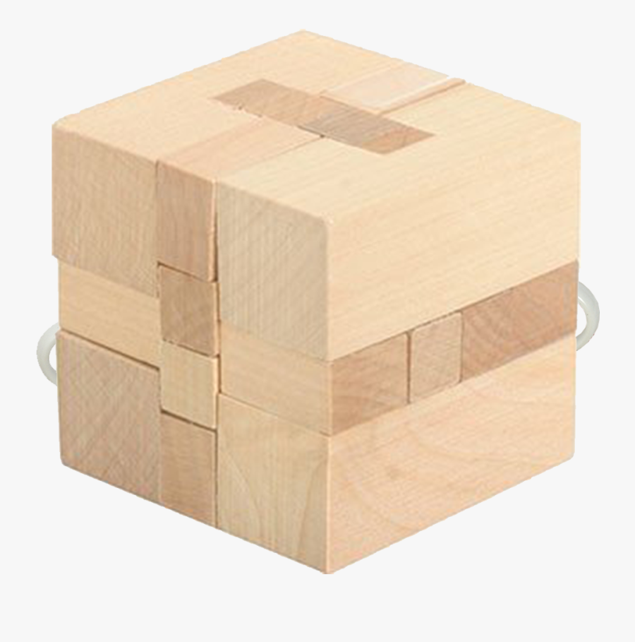 Cube Clipart Wooden Block - 3d Wooden Block Puzzle, Transparent Clipart
