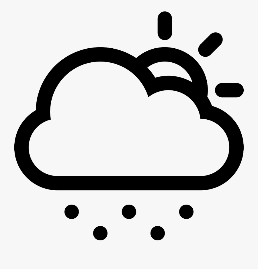 Cloud Snow Sun Comments - Cloud Lightning Icon Png, Transparent Clipart