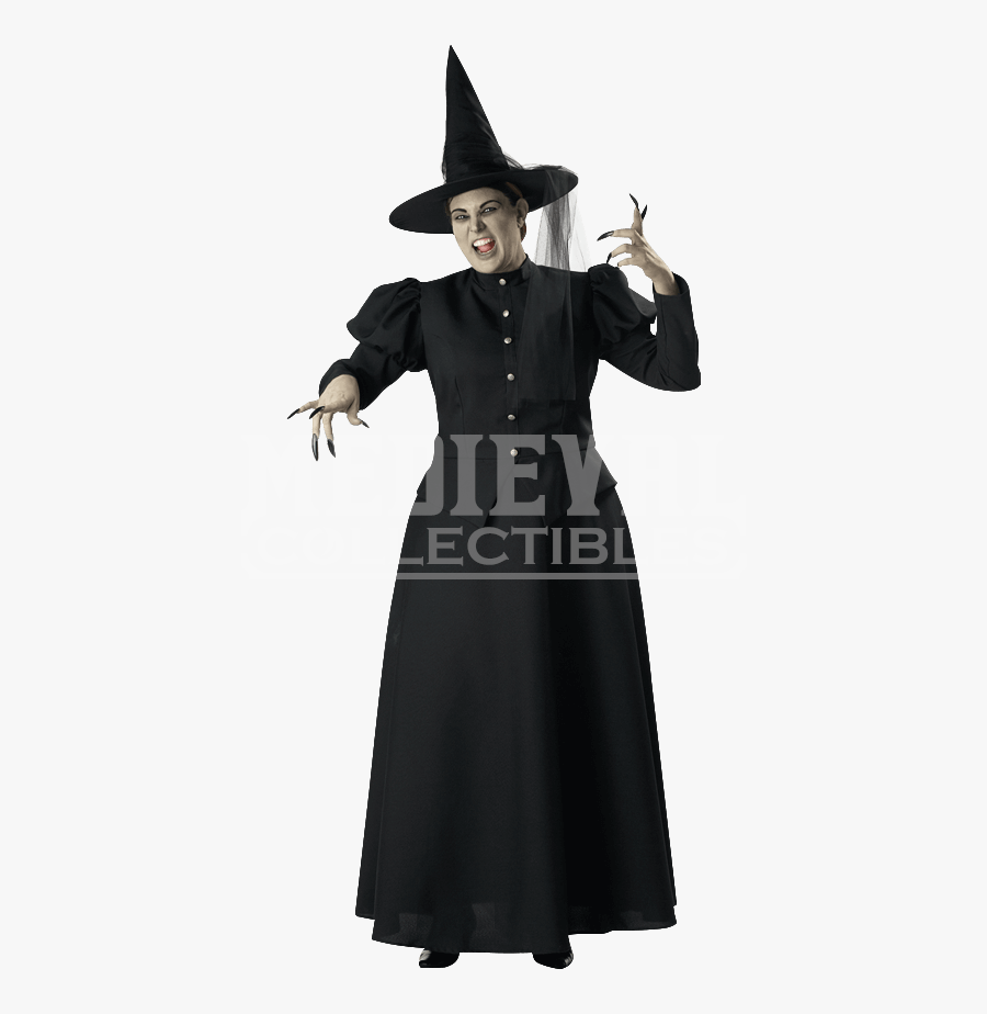 Transparent Wicked Witch Png - Gothic Plus Size Witch Costume, Transparent Clipart