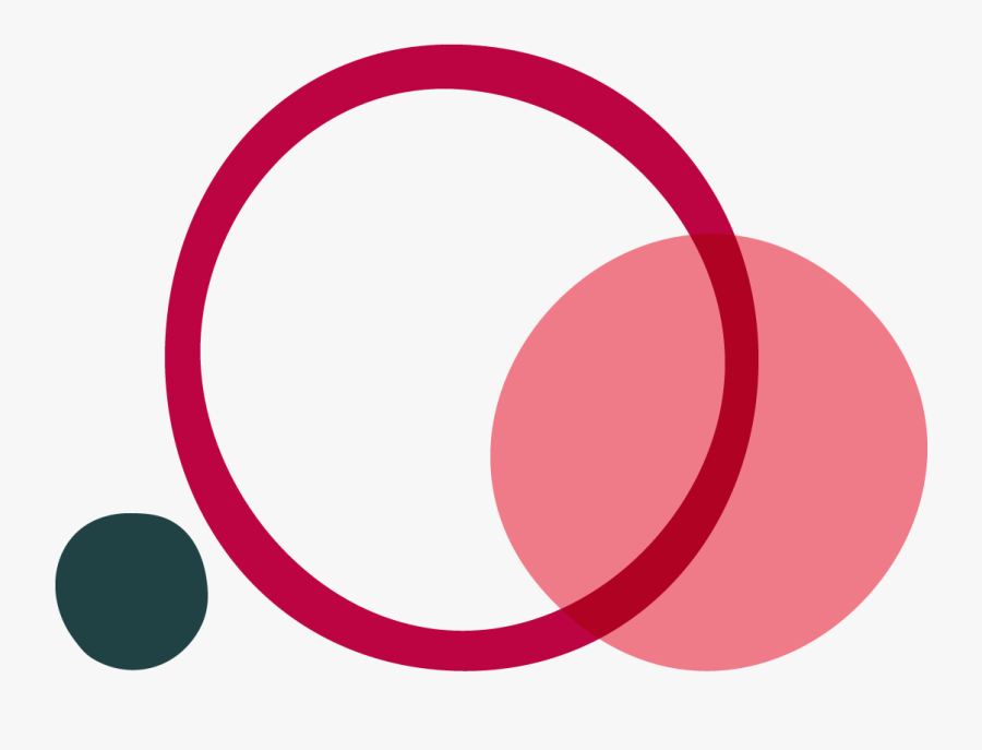 Abstract Illustration Using Overlapping Circles - Circle, Transparent Clipart