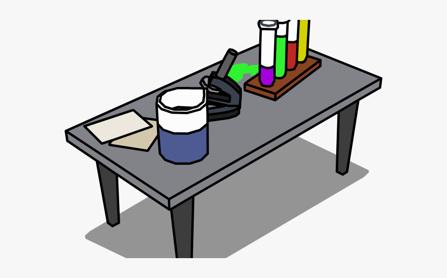 Laboratory Clipart Lab Table - Club Penguin Laboratory Desk, Transparent Clipart