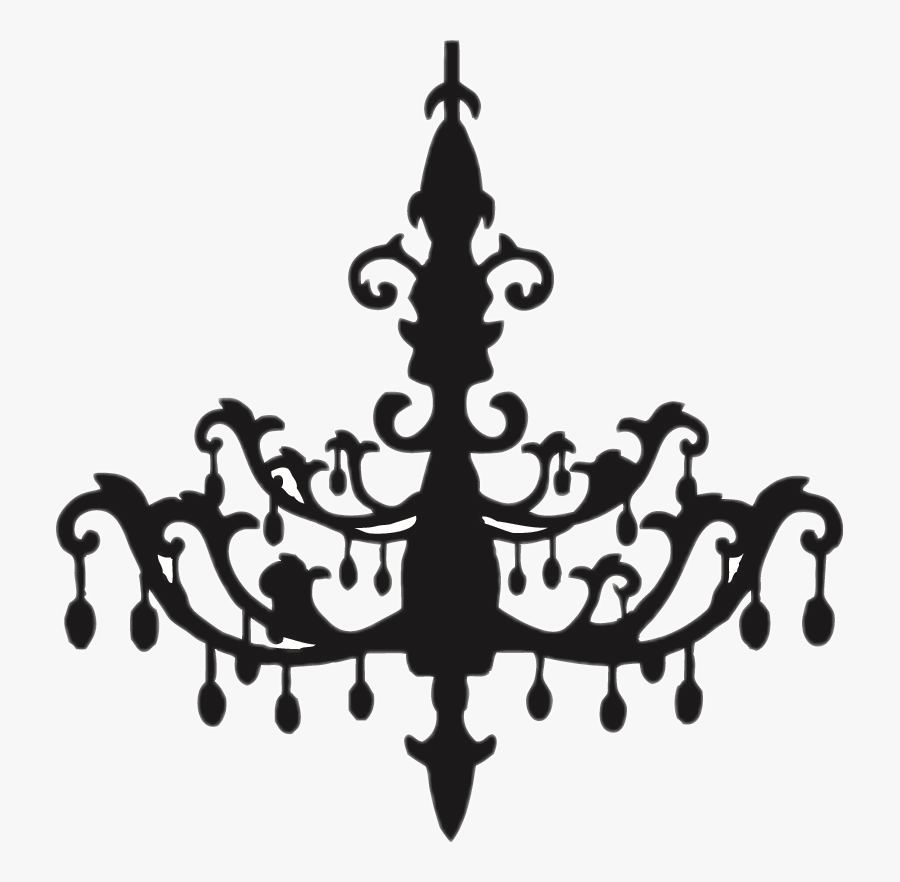 Chandelier Silhouette Png - Chandelier Clipart, Transparent Clipart