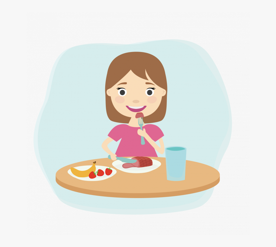 Eating Breakfast Clipart, Transparent Clipart